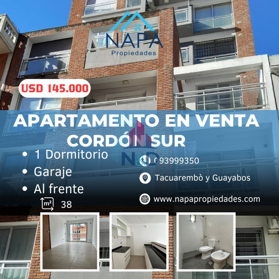 Apartamento ID.76 - VENTA APARTAMENTO EN CORDÒN, UN DORMITORIO y GARAGE.