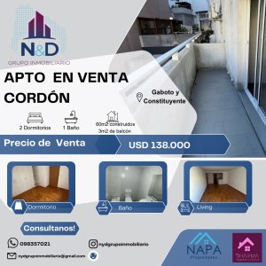 EN VENTA Apartamento con renta
