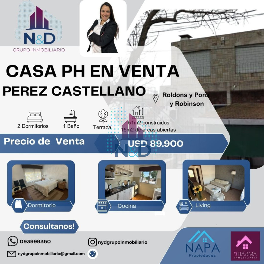 Casa ID.131 - VENTA DE CASA PH DE ALTOS, 2 DORMITORIOS