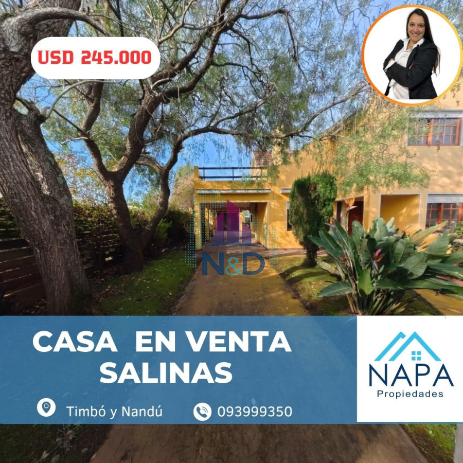 Casa ID.212 - VENTA CASA EN SALINAS,  GRAN TERRENO, 3 DORMITORIOS Y PISCINA 
