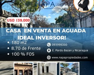 CASA EN VENTA, LA AGUADA. Oportunidad ideal para reciclaje