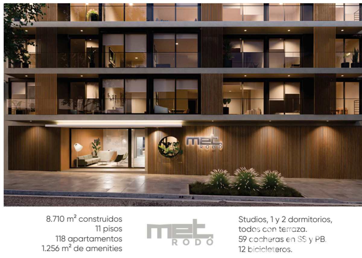 Apartamento ID.1574 - (Ref 3.863) Venta apartamento 1 dormitorio en MET RODÓ en el Cordón A ESTRENAR.