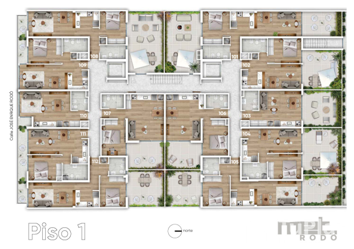 Apartamento ID.1574 - (Ref 3.863) Venta apartamento 1 dormitorio en MET RODÓ en el Cordón A ESTRENAR.