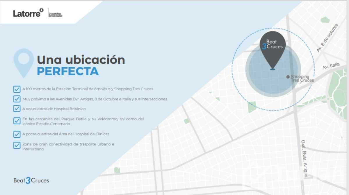 Apartamento ID.852 - (Ref: 3.132) Venta de apartamento proyecto Beat 3 Cruces. Monoambiente, 1 dormitorio, 2 y duplex