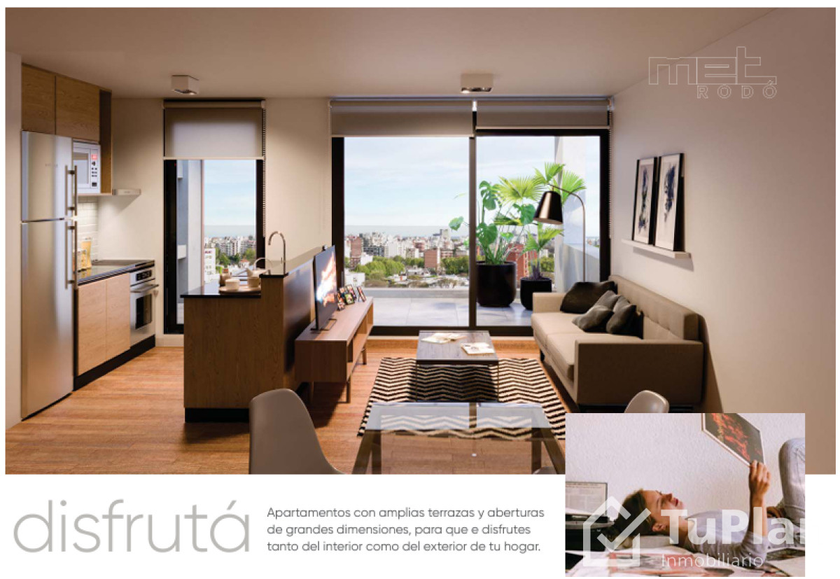 Apartamento ID.1574 - (Ref 3.863) Venta apartamento 1 dormitorio en MET RODÓ en el Cordón A ESTRENAR.