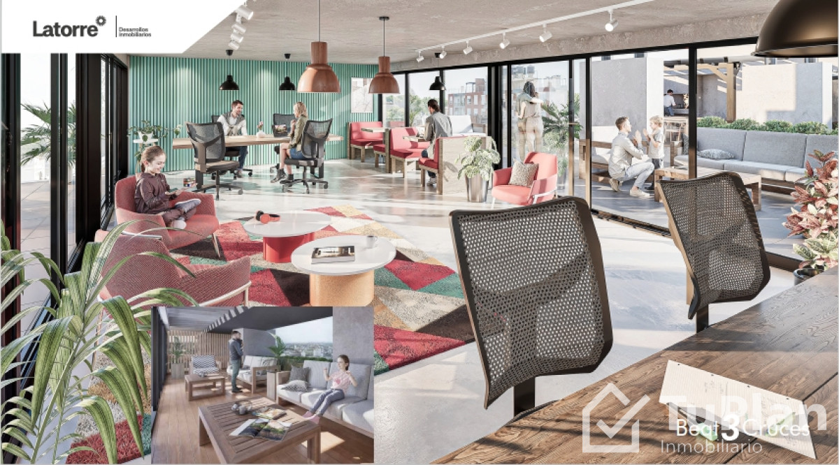 Apartamento ID.852 - (Ref: 3.132) Venta de apartamento proyecto Beat 3 Cruces. Monoambiente, 1 dormitorio, 2 y duplex