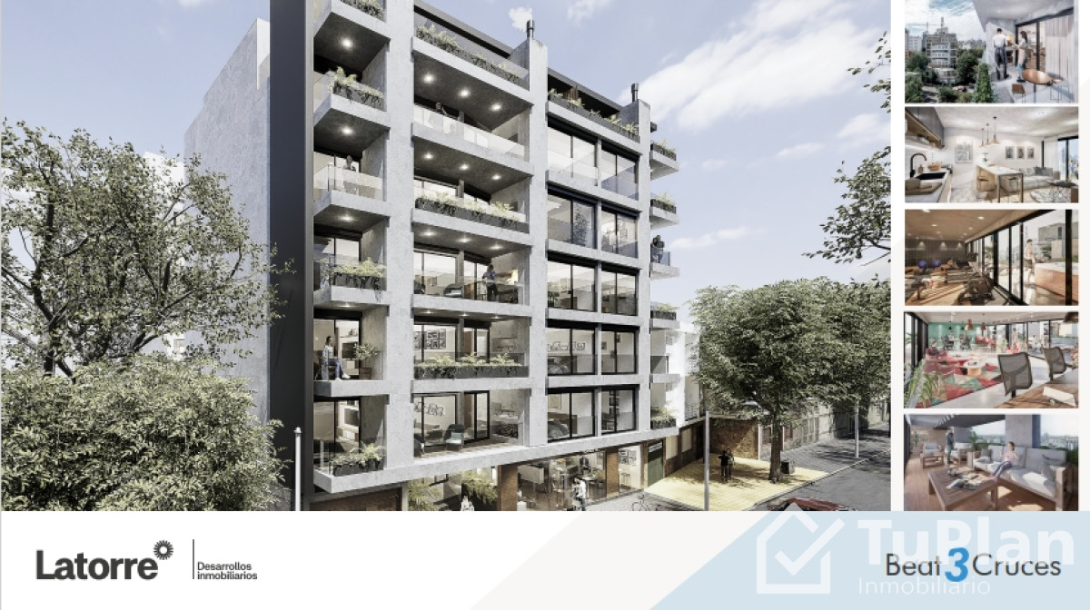 Apartamento ID.852 - (Ref: 3.132) Venta de apartamento proyecto Beat 3 Cruces. Monoambiente, 1 dormitorio, 2 y duplex