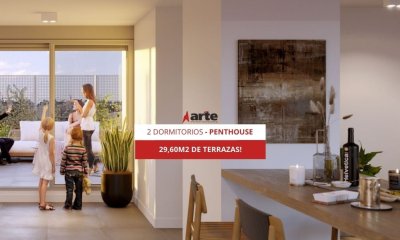Venta De Apartamento Penthouse De 2 Dormitorios En Cordon Con 29,60m2 De Terraza