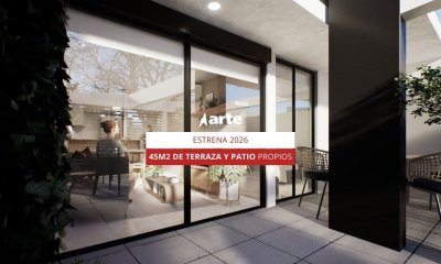 Venta De Apartamento De 2 Dormitorios Con 45m2 De Terraza Y Patio En Tres Cruces