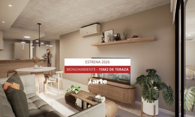 Venta Apartamento Monoambiente Con 15m2 De Terraza En Tres Cruces