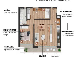 Venta De Apartamento De 2 Dormitorios En Parque Batlle Al Frente En La Blanqueada