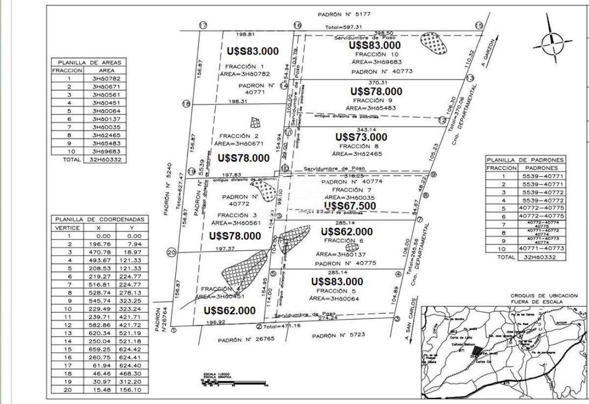 Chacra ID.15318 - Chacras de 3has en venta 