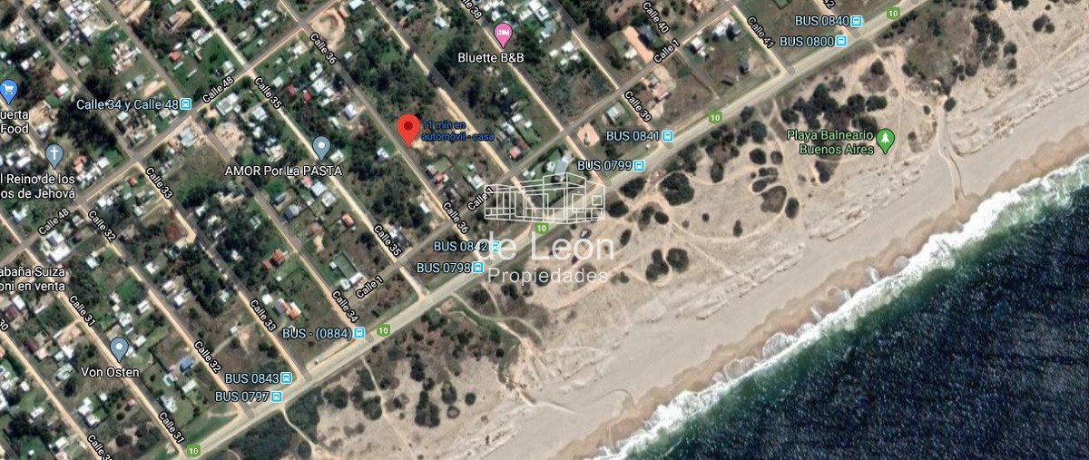 Terreno ID.884 - Terreno en Balneario Buenos Aires sobre calle 36 a 200 metros del mar y Ruta 10, 450m2 
