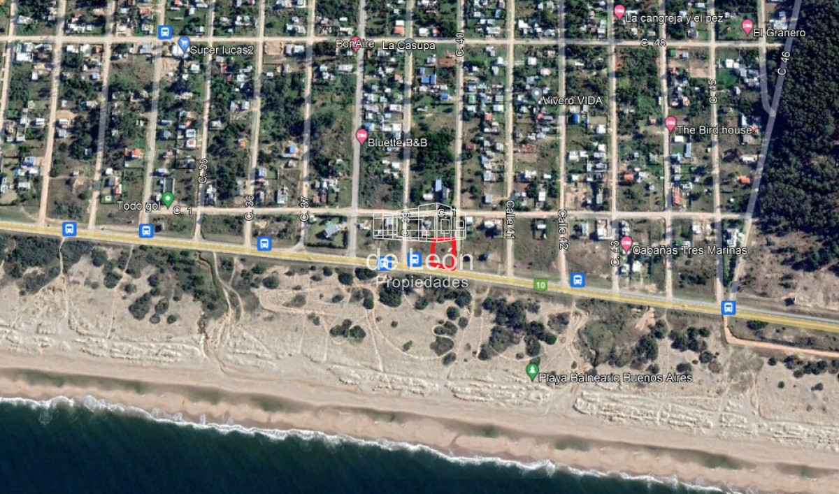 Terreno ID.924 - Terreno en Balneario Buenos Aires, 450m2, sobre Ruta 10, 834m2