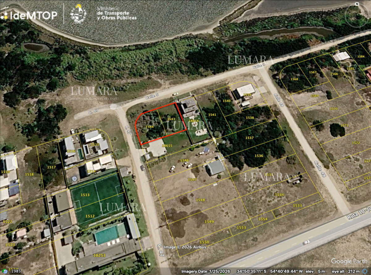 Terreno ID.3992 - TERRENOS EN VENTA EN SANTA MONICA PRIMERA LINEA A LA LAGUNA