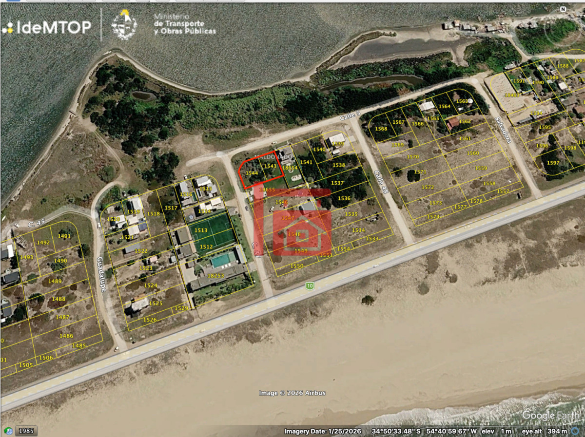 Terreno ID.926 - TERRENOS EN VENTA EN SANTA MONICA PRIMERA LINEA A LA LAGUNA