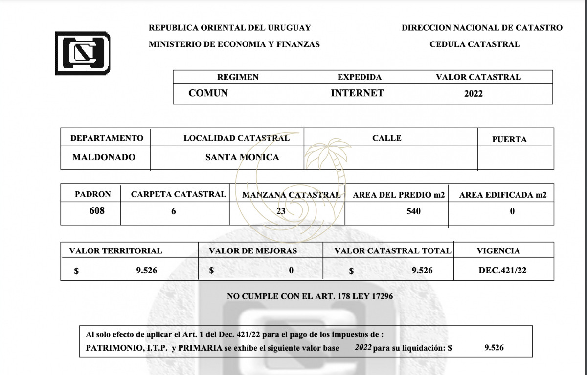 Terreno ID.21092495 - Terreno en Venta en Santa Monica - Jose Ignacio