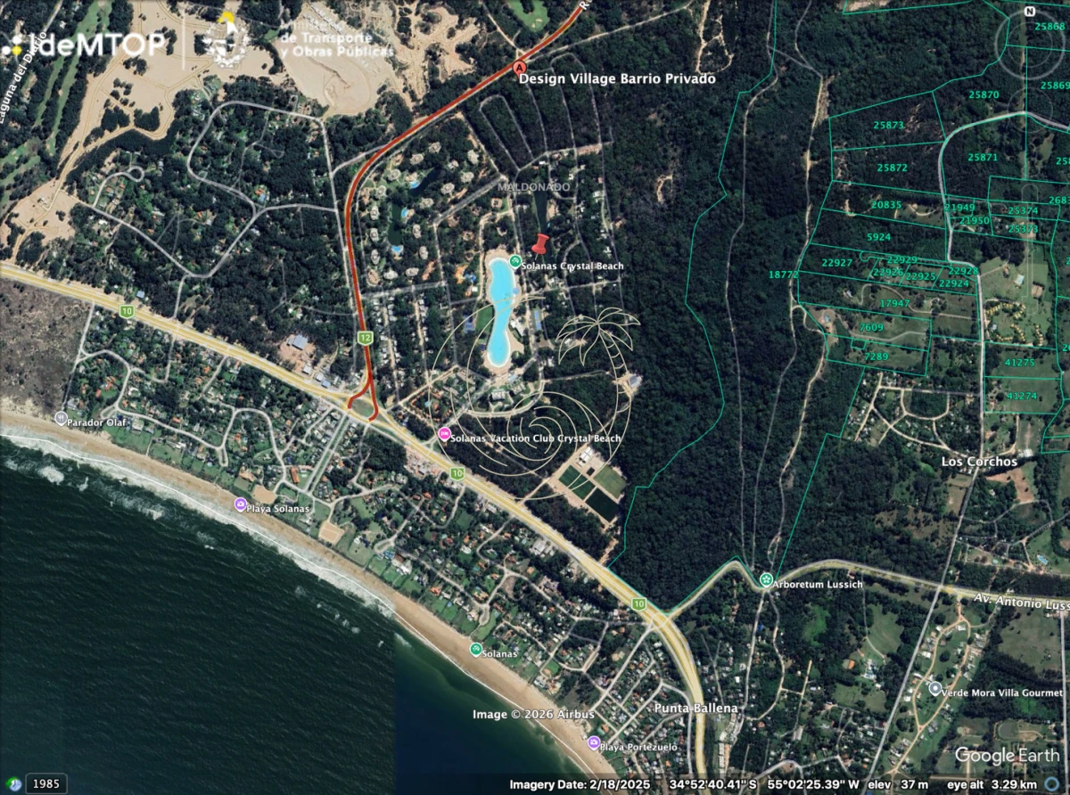 Terreno ID.21093207 - Terreno sobre la laguna en Solanas, Barrio privado Design Village