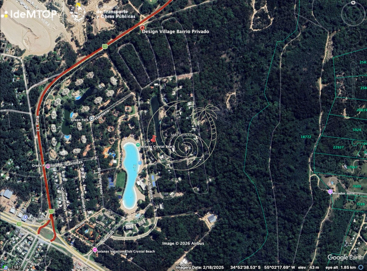 Terreno ID.21093207 - Terreno sobre la laguna en Solanas, Barrio privado Design Village