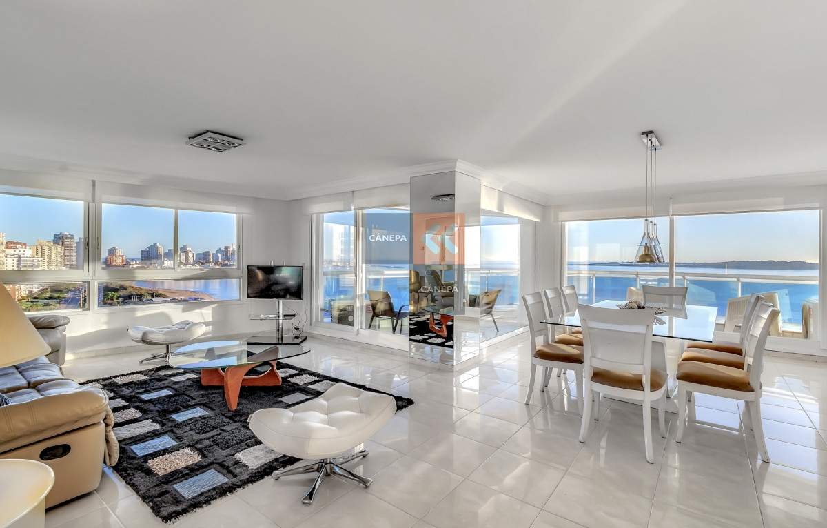 Departamento con excepcional vista a la mansa y a la península