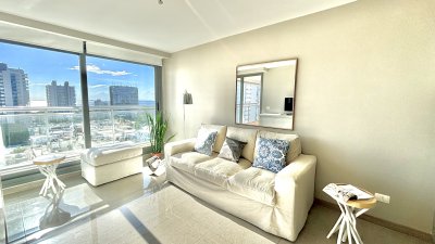Apartamento de un dormitorio y medio con vista a la mansa
