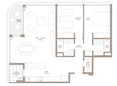 Venta apartamento 2 domritorios en Carrasco