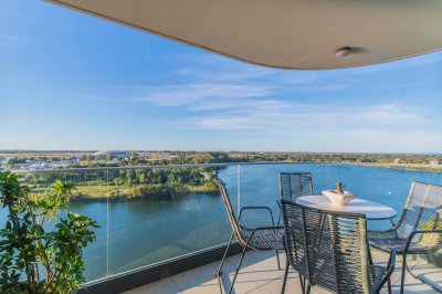 Venta apartamento 2 dormitorios y estar sobre el Lago Calcagno 
