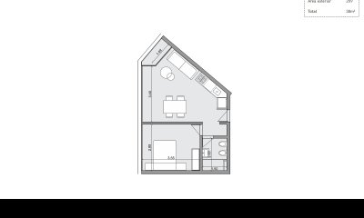 Venta apartamento de un dormitorio a estrenar