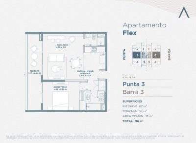Departamento de un dormitorio en venta