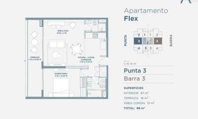 Departamento de un dormitorio en venta