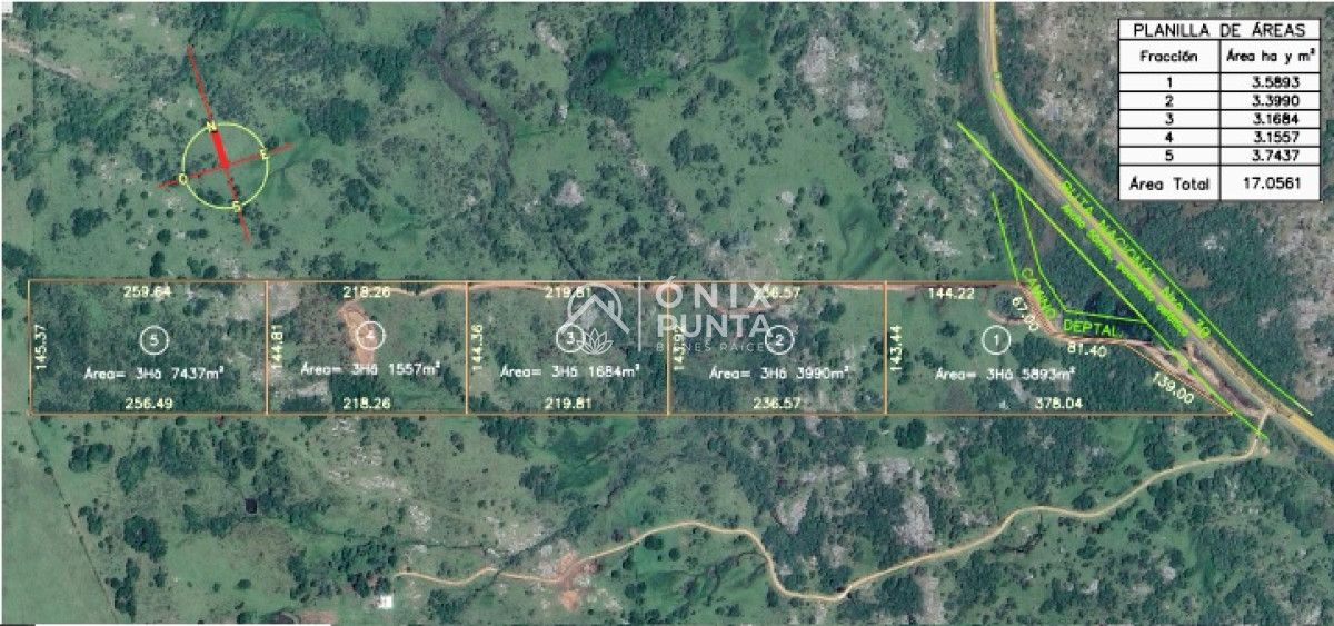 Chacra ID.302 - Chacras de 3 hectáreas cobre la ruta
