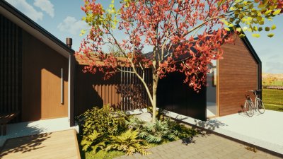 Arquitectura Sustentable Casa de 3 dormitorios Madera y Porticos de Hierro - GoPunta - Portal Inmobiliario de Punta del Este - Maldonado