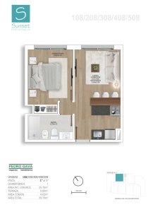 Apartamento ID.366 - Alquiler anual en Edificio Sunset | Rambla de Piriápolis | Gastos comunes incluidos