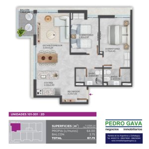 Apartamento ID.275 - Ideal para disfrutar de Piriapolis todo el año !!! apartamento a estrenar de 2 dormitorios y 2 baños.