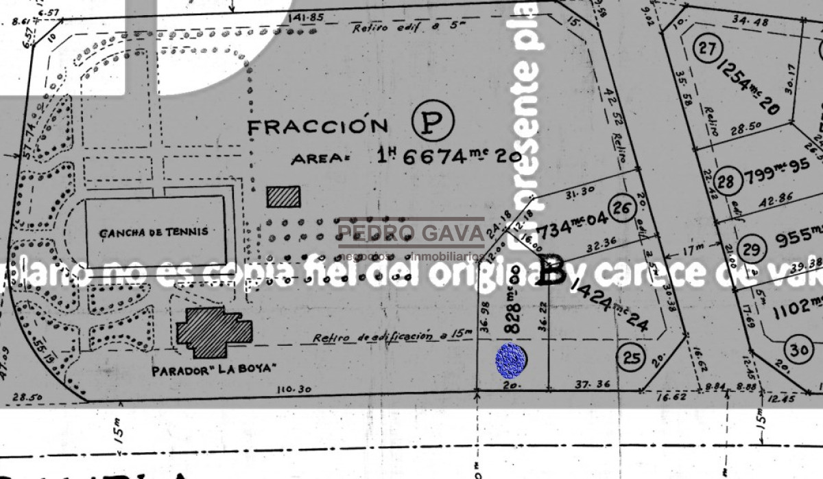 Casa ID.54 - Bella Vista, terreno de 830 m2 frente al mar con construcciones