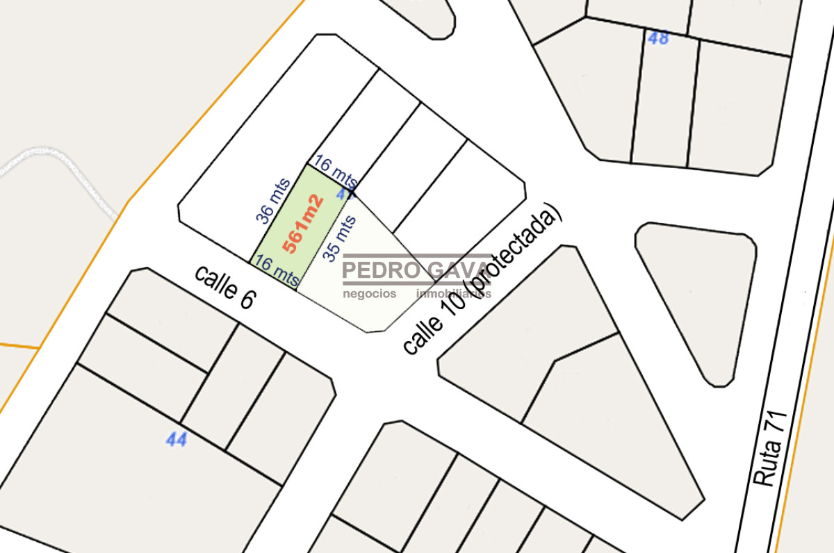 Terreno ID.211 - Jardines del Pittamiglio, terreno a la venta en Balneario las Flores de 560 m2