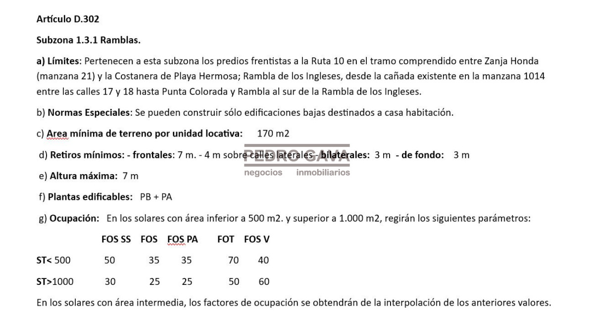 Terreno ID.357 - Terreno en venta en Punta Colorada, sobre Rambla con vista al mar, 1000 m²