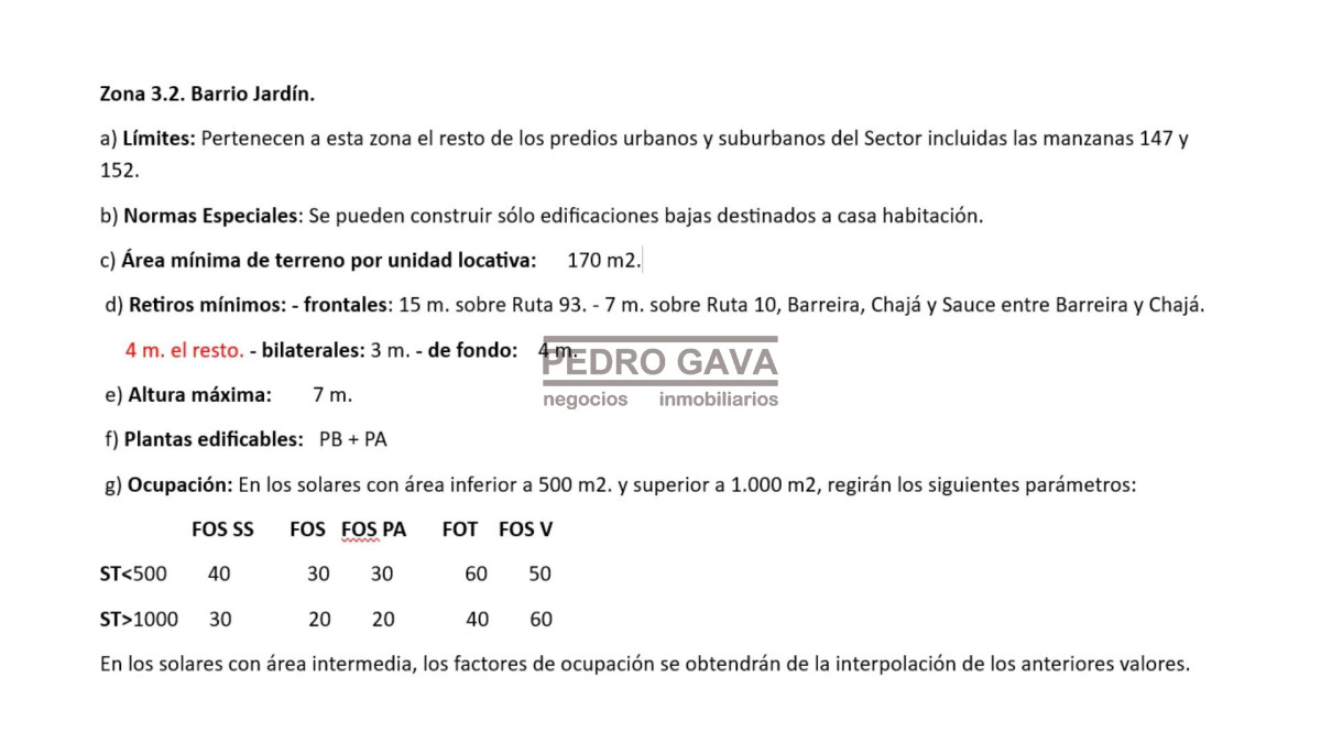 Terreno ID.360 - Terreno en venta en Balneario Las Flores, a metros del mar, 1.753 m² con excelente altura