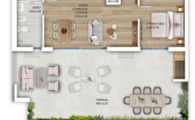 Venta Apto 1 Dorm 1 Baño Cordon