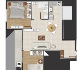 Venta apartamento 1 dormitorio en Bella Vista Motevideo