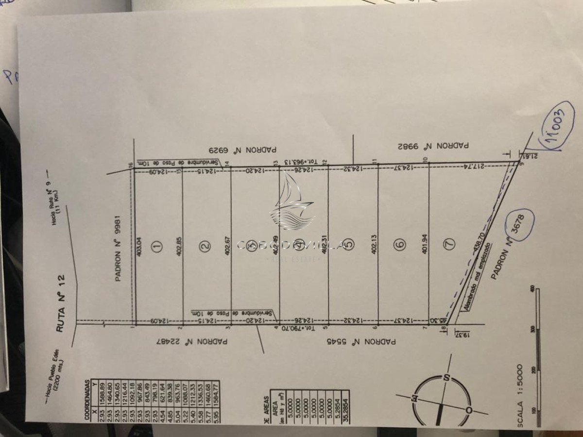 Chacra ID.226 - En venta chacras de 5 has Pueblo Eden 