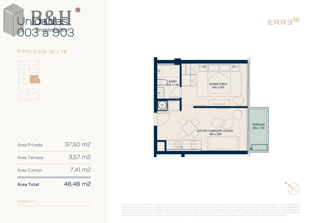 Apartamento ID.6359 - Apartamento de 1 dormitorio en venta, Punta del este