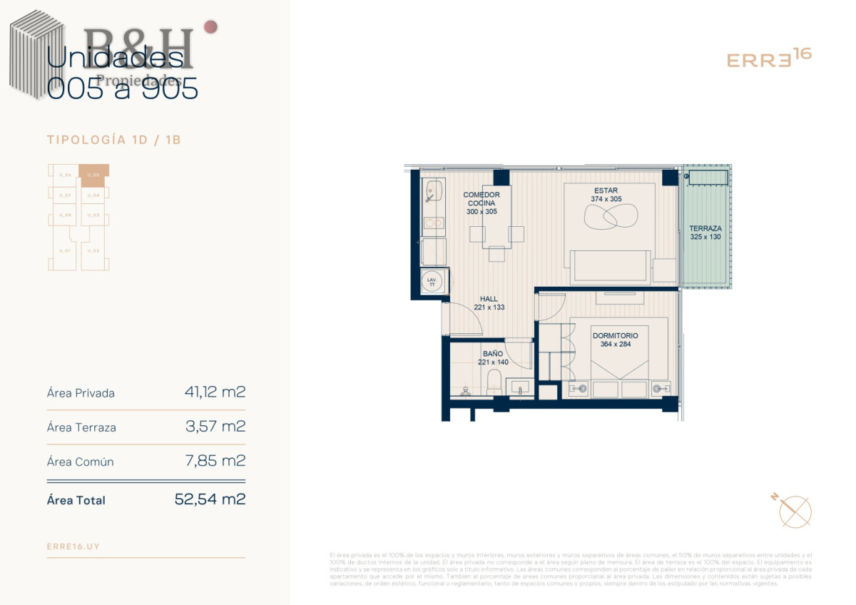 Apartamento ID.6360 - Apartamento de 1 dormitorio esquinero en venta, Punta del Este