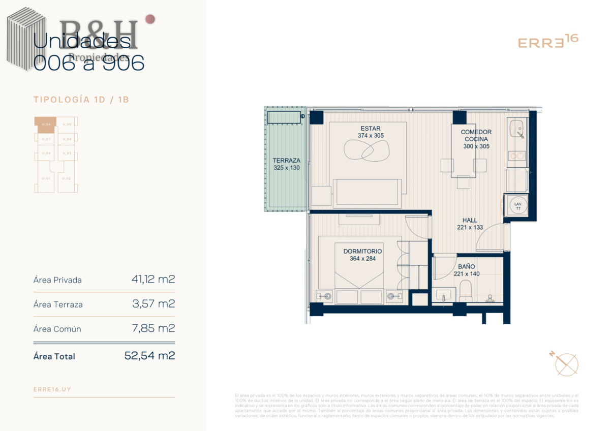 Apartamento ID.6361 - Apartamento de 1 dormitorio esquinero en venta, Punta del este