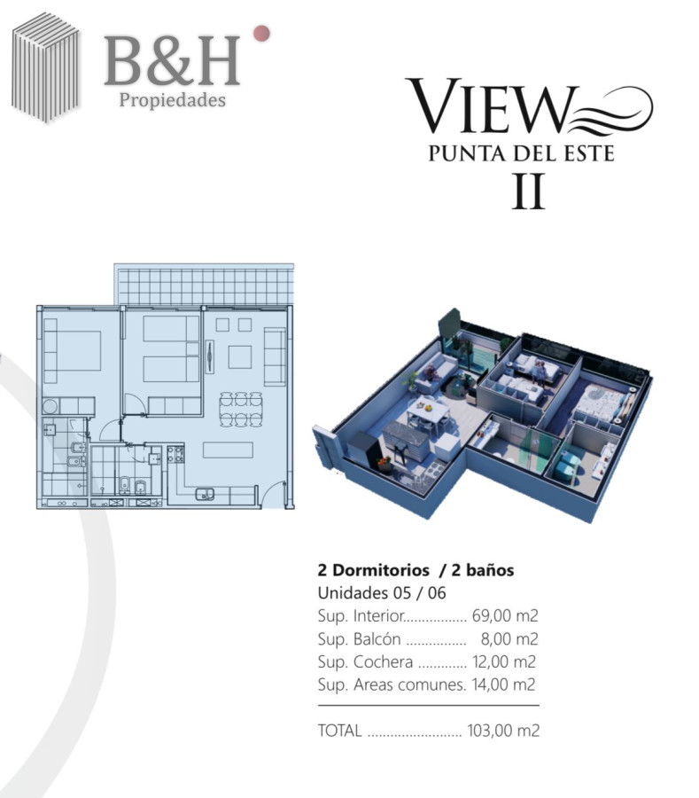 Apartamento ID.3492 - Apartamento 2 dormitorios en view II