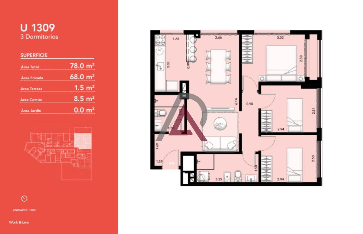 Apartamento ID.69 - VENTURA GO! - Última unidad 3 Dorm. - ENTREGA: Junio 2025