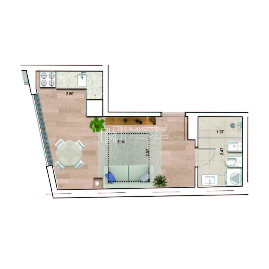 Apartamento ID.1258/Alquiler-Monoambiente-en-La-Blanqueada-(cod-1258) - Alquiler Monoambiente en La Blanqueada (cod 1258)