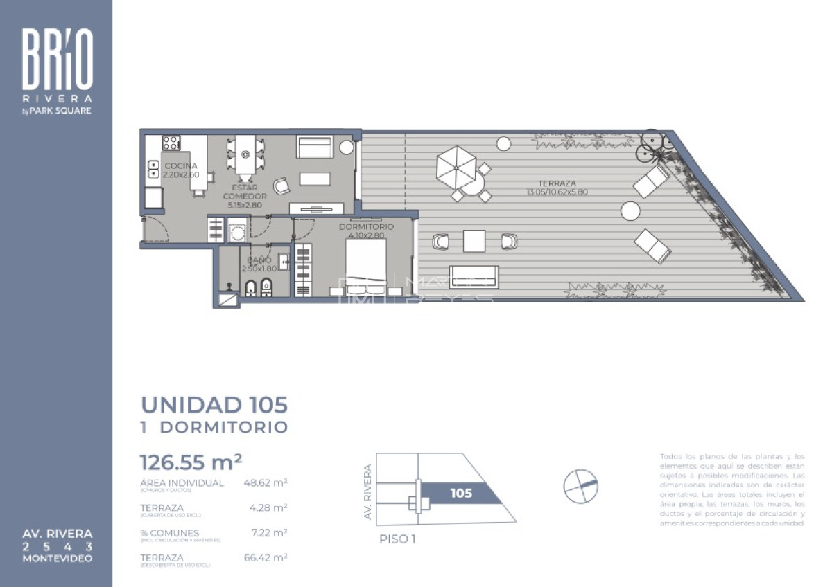 Apartamento ID.1454 - Venta Apartamento de 1 dormitorio en Pocitos (cod 1454)