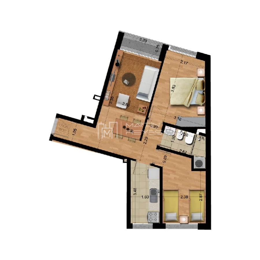 Apartamento ID.1300/Alquiler-Apartamento-2-dormitorios-en-La-Blanqueada-(cod-1300) - Alquiler Apartamento 2 dormitorios en La Blanqueada (cod 1300)