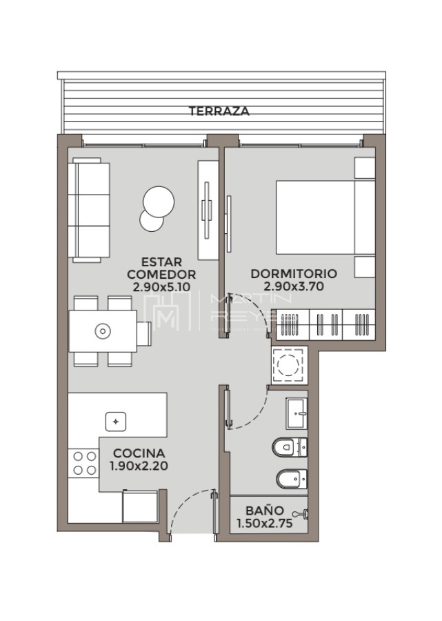 Apartamento ID.489 - Venta Apartamento 1 dormitorio Pocitos EN POZO